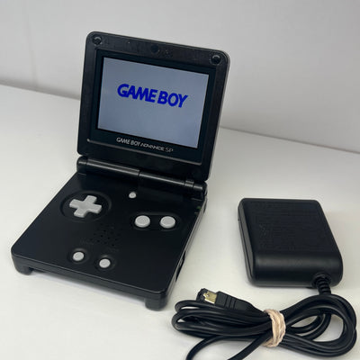 GAMEBOY ADVANCE SP ONYX BLACK AGS-101 SCREEN WITH CHARGER