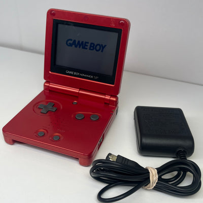 GAMEBOY ADVANCE SP FLAME RED AGS-001 MODEL WITH CHARGER