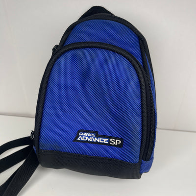 GAMEBOY ADVANCE SP BLUE CARRYING CASE TRAVEL BAG WITH STRAP