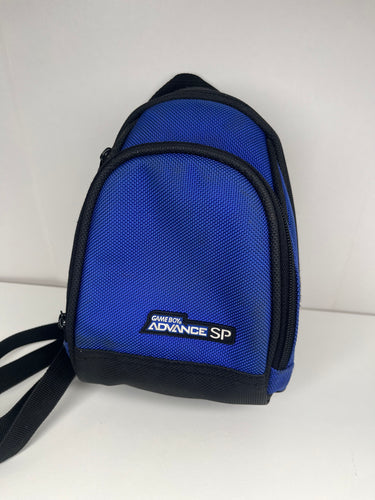 GAMEBOY ADVANCE SP BLUE CARRYING CASE TRAVEL BAG WITH STRAP