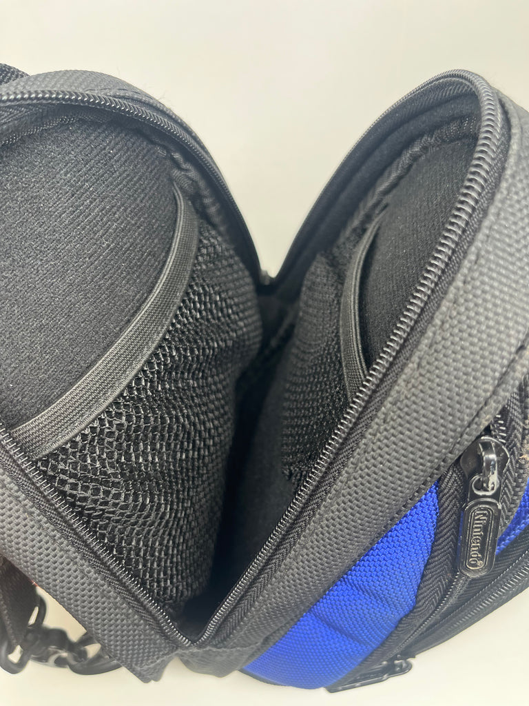 GAMEBOY ADVANCE SP BLUE CARRYING CASE TRAVEL BAG WITH STRAP