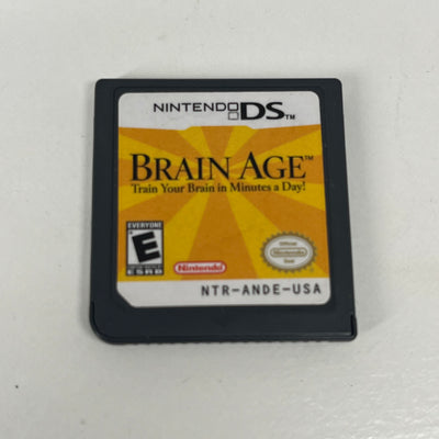 BRAIN AGE TRAIN YOUR BRAIN IN MINUTES A DAY NINTENDO DS