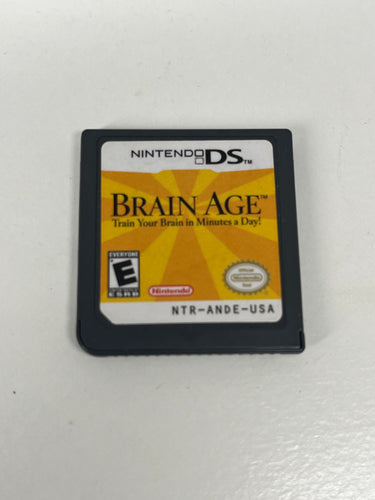 BRAIN AGE TRAIN YOUR BRAIN IN MINUTES A DAY NINTENDO DS