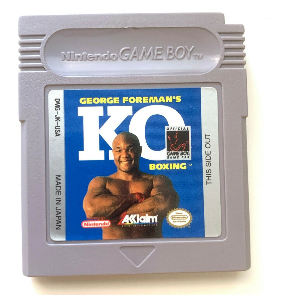 Nintendo Game Boy Cart Only Tested George Foreman's KO Boxing CLEAN LABEL