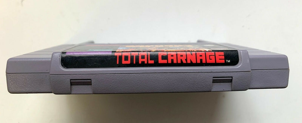 Total Carnage - SNES Super Nintendo Game Tested + Working & AUTHENTIC!
