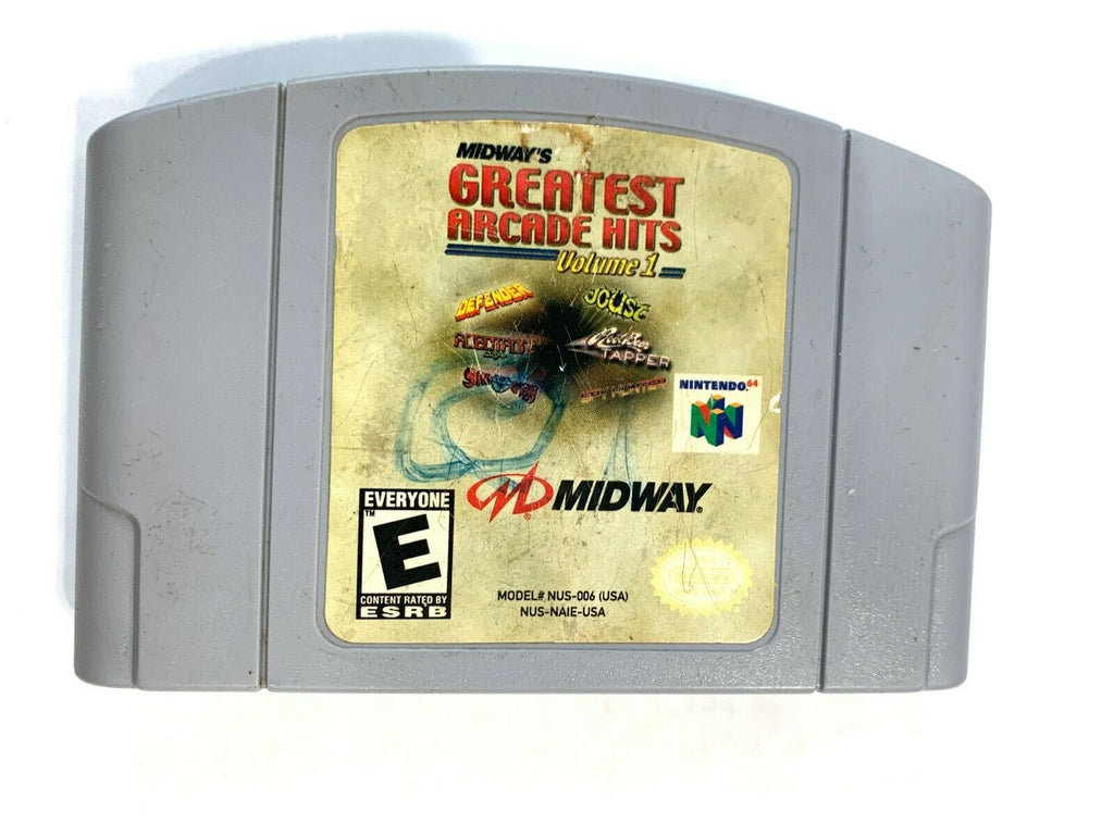 Midway's Greatest Arcade Hits: Vol 1 NINTENDO 64 N64 Game Tested + Working