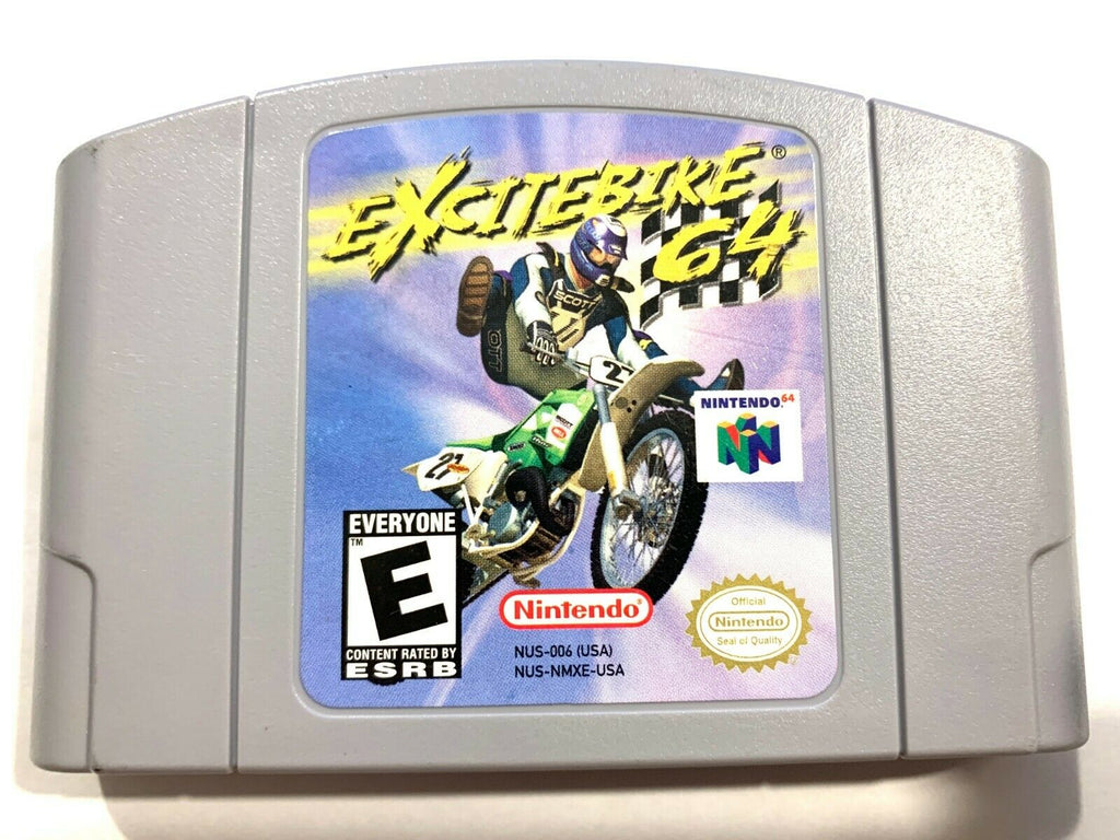 Excitebike Nintendo 64 N64 Game Tested + Working & Authentic! Excite Bike