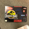 Jurassic Park Super Nintendo SNES Box Tray and Manual NO GAME!