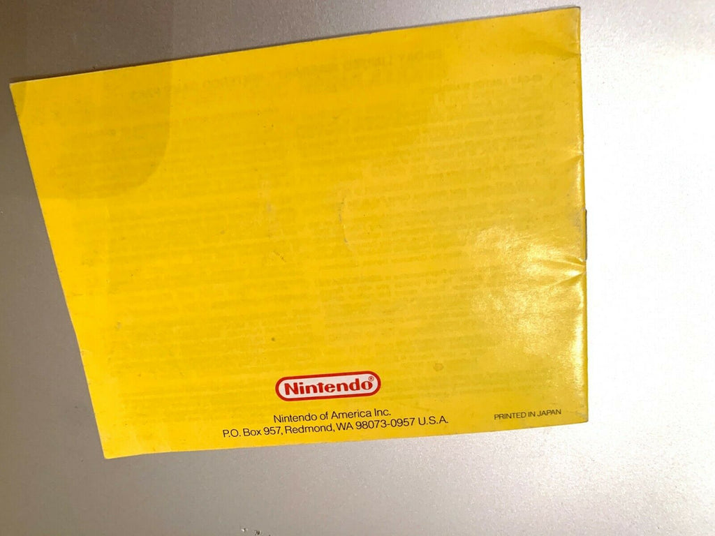 DR. MARIO (Nintendo NES) Original Instruction Manual Booklet Book