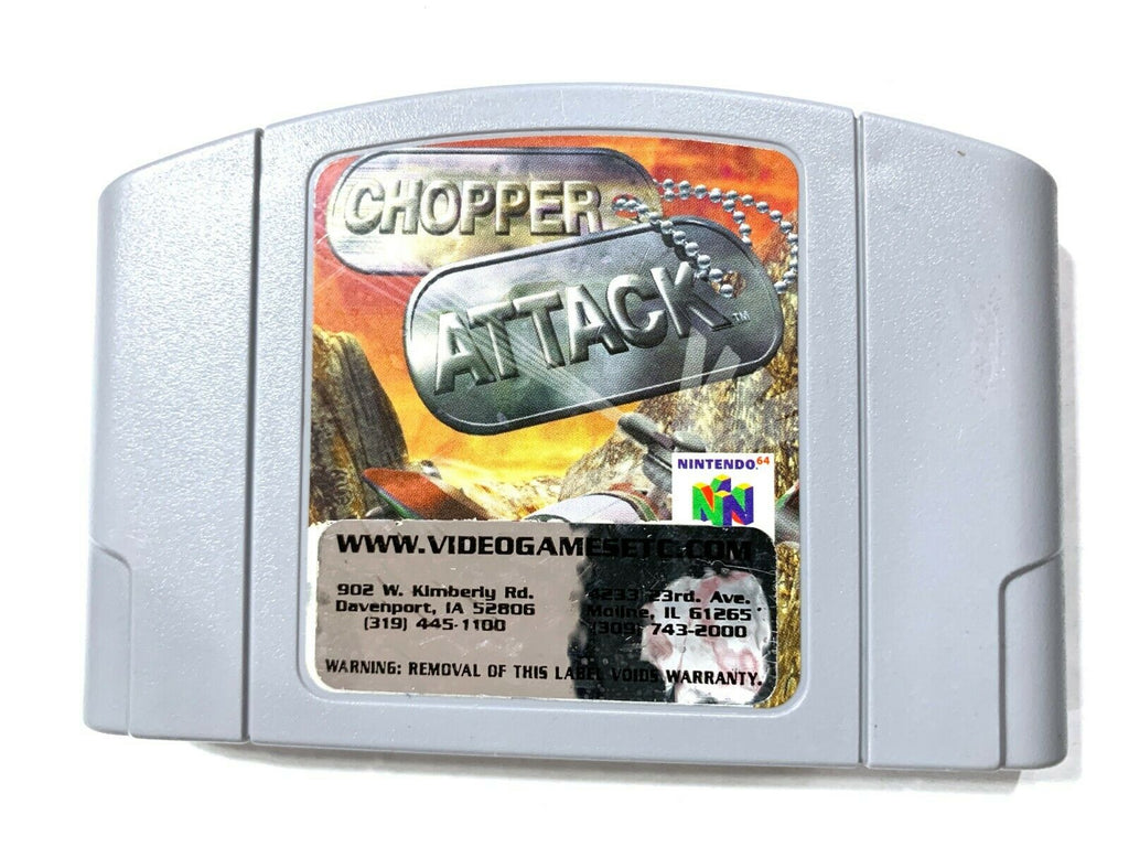 **Chopper Attack NINTENDO 64 N64 Game Tested + Working & Authentic!