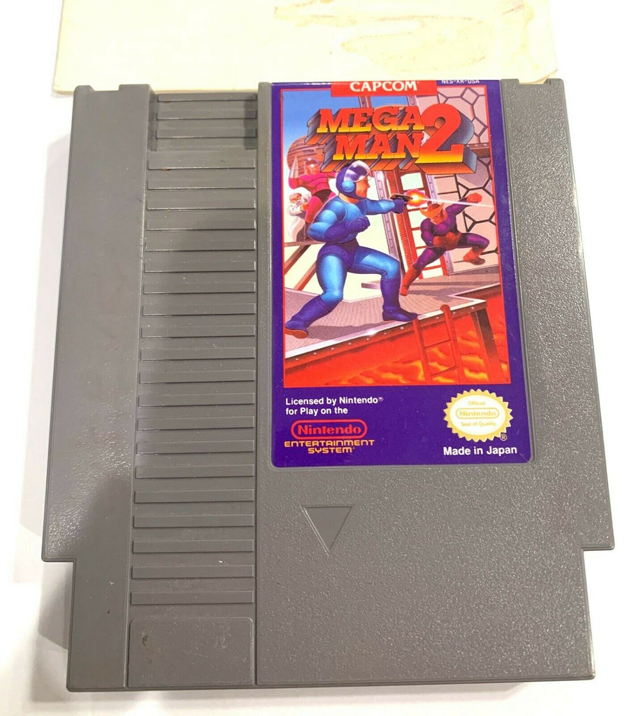 Mega Man 2 ORIGINAL NINTENDO NES Game w/ Instruction Booklet Tested + Working!