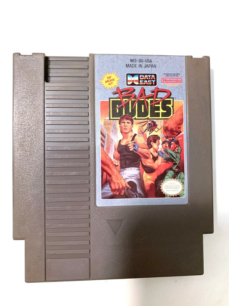 Bad Dudes ORIGINAL NINTENDO NES Game Tested + Working & Authentic!