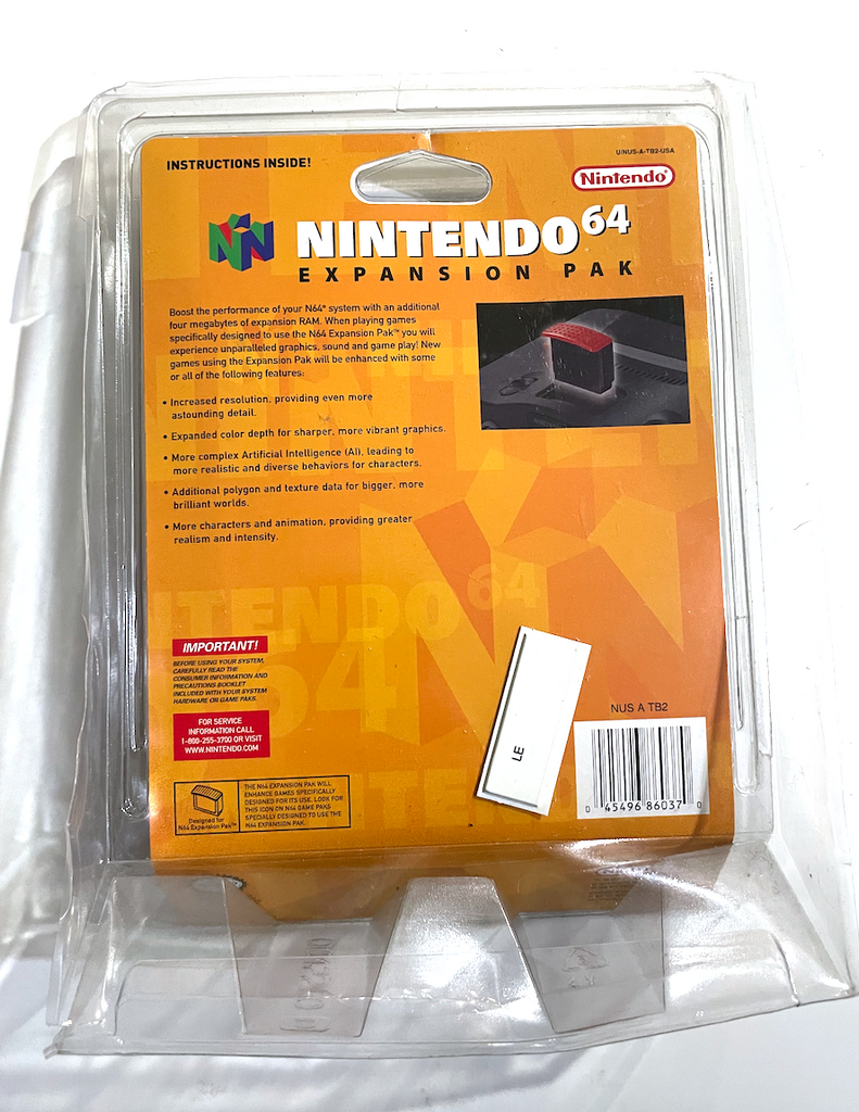 RARE! N64 Nintendo 64 EXPANSION PAK (Model No: NUS-007) BRAND NEW !!