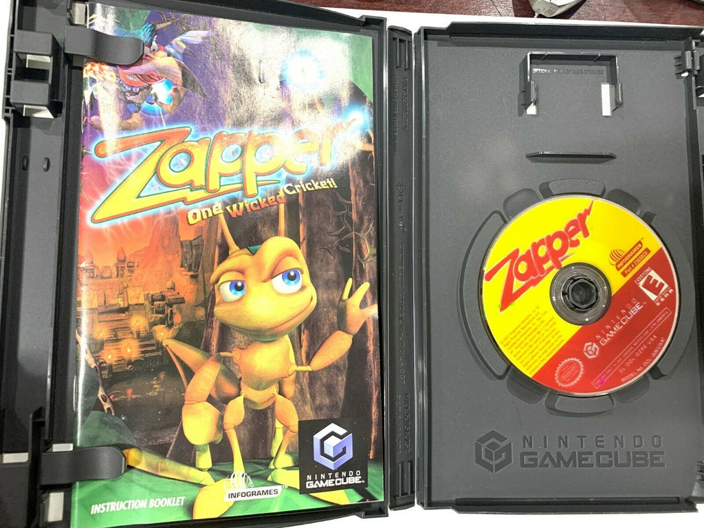 Zapper (Nintendo GameCube) Complete W/ Manual - One Wicked Cricket TESTED!