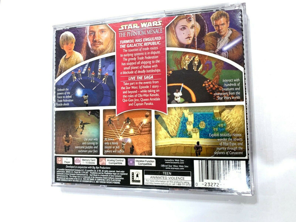 Star Wars: Episode I - The Phantom Menace Sony PlayStation 1 1999 Ps1 complete