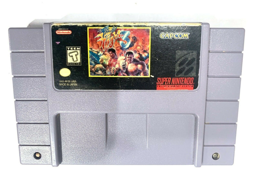 RARE! Final Fight 3 SUPER NINTENDO SNES GAME Tested WORKING AUTHENTIC!