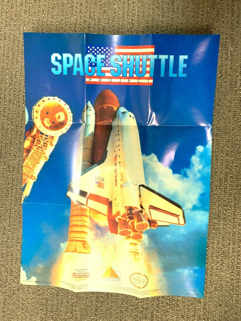 Space Shuttle Project (ORIGINAL Nintendo NES Game) Complete in Box w/ Poster CIB