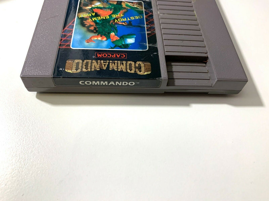****Commando ORIGINAL Nintendo NES Game Tested + Working & Authentic