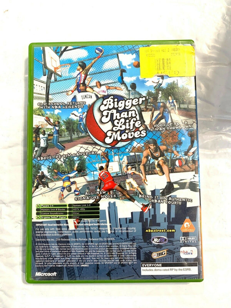 NBA Street Vol. 2 - Original Xbox Game - Tested + Working! COMPLETE CIB