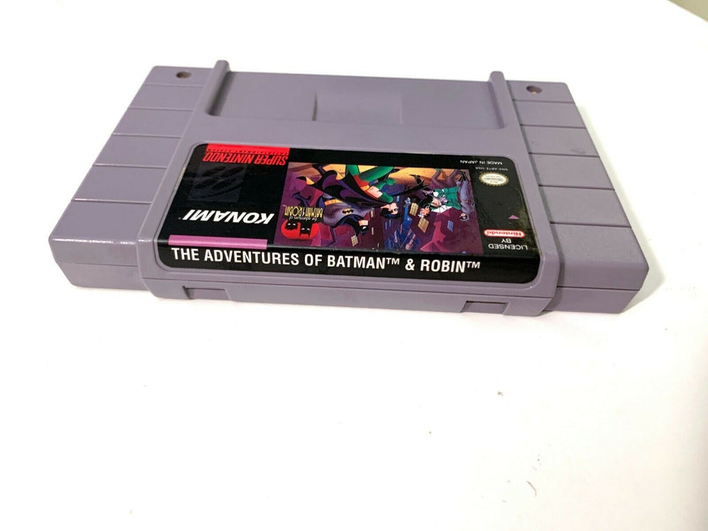 The Adventures of Batman & Robin SNES Game AUTHENTIC Tested and Works Great!