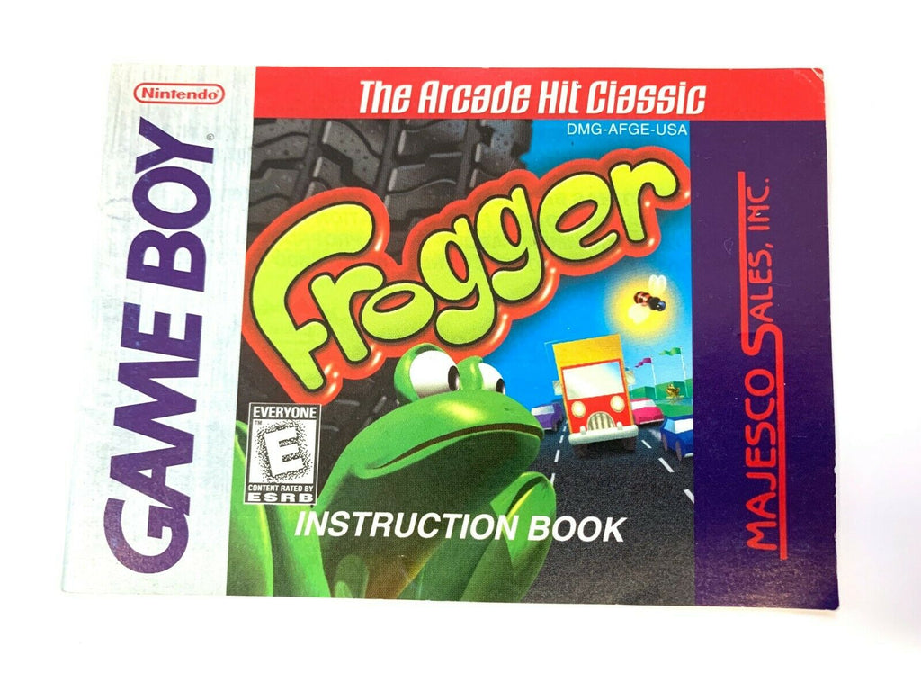 FROGGER DMG-AFGE-USA Original Gameboy Instruction Manual RARE Booklet Book