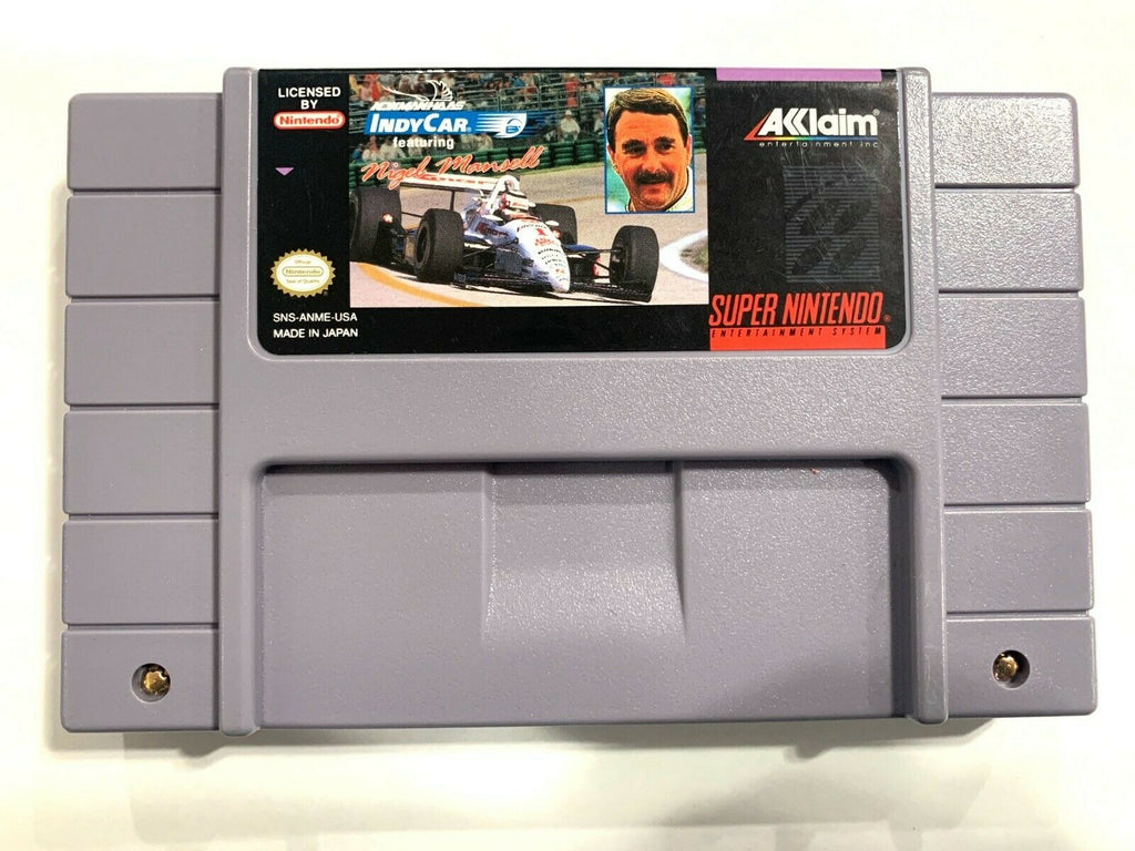 Newman Haas Indycar featuring Nigel Mansell SUPER NINTENDO SNES GAME Tested!