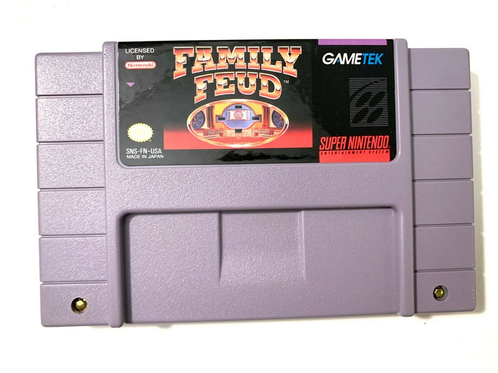 Family Feud SUPER NINTENDO SNES GAME Tested + WORKING & Authentic!