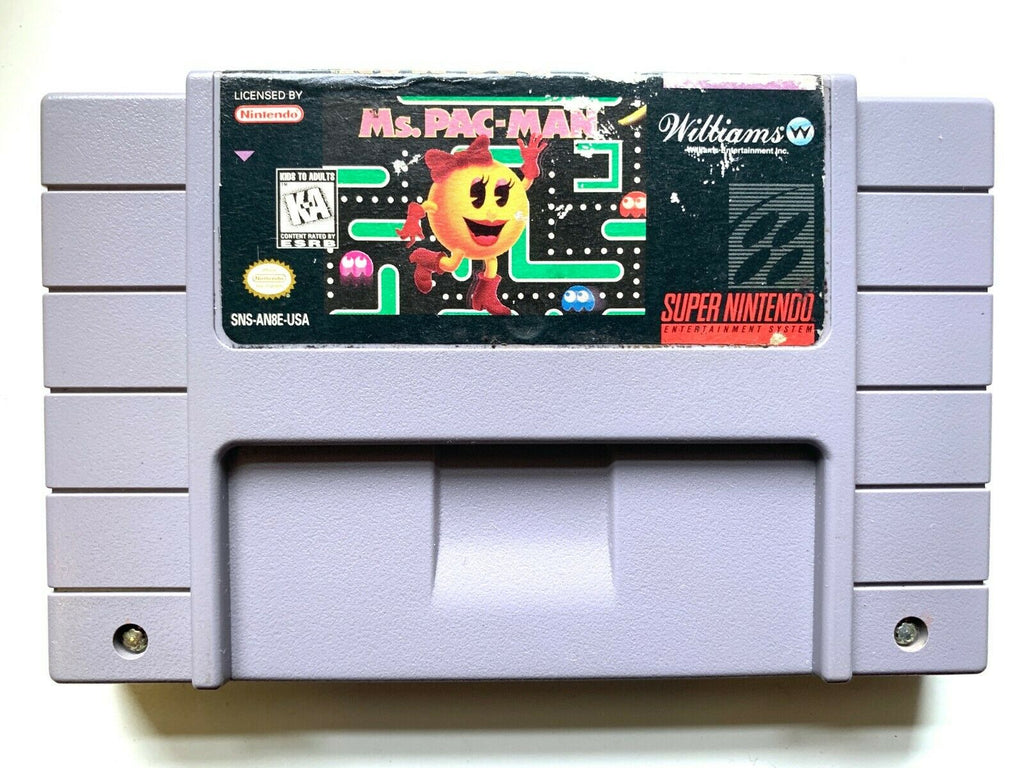 Ms. Pac-Man - SNES Super Nintendo Game Tested - Working - Authentic!