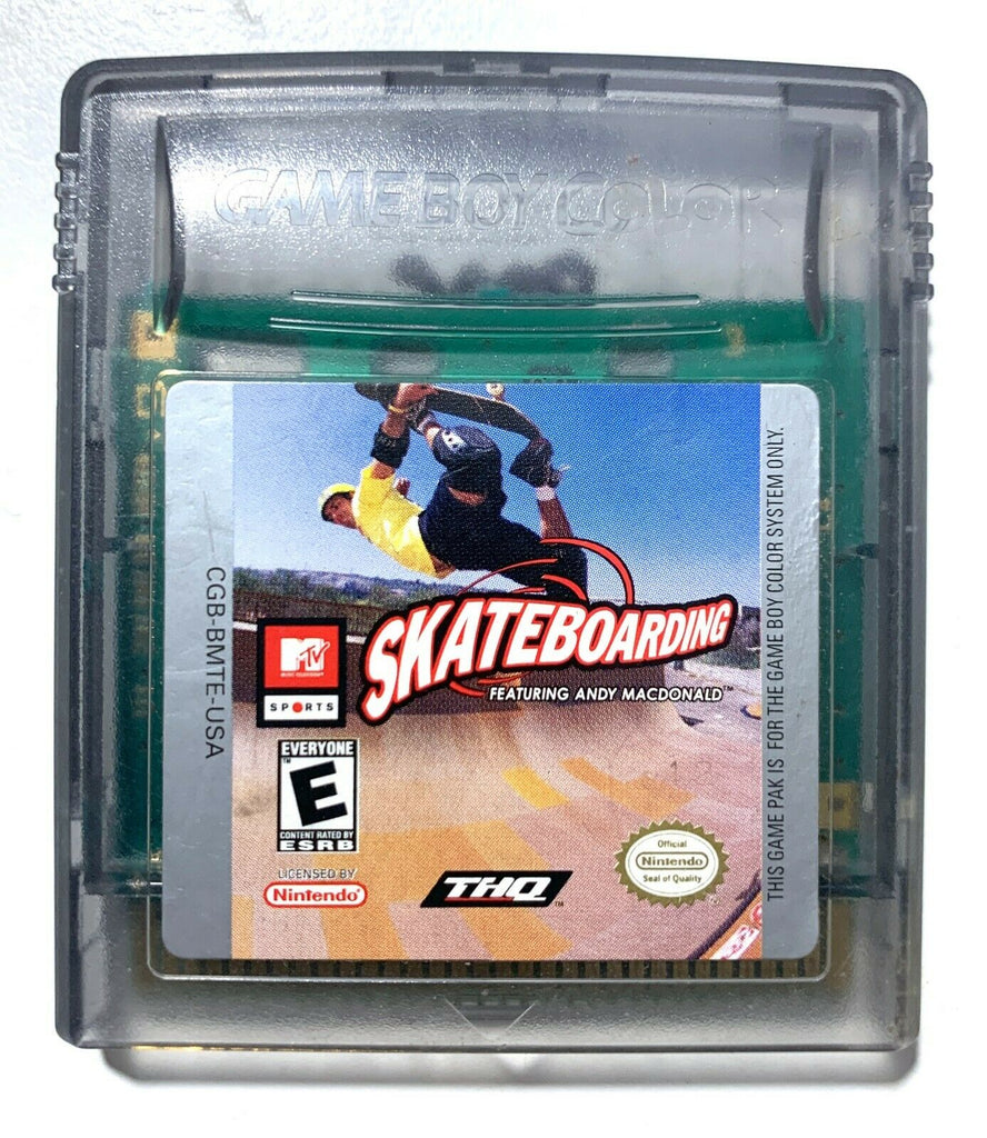 MTV Skateboarding Featuring Andy MacDonald Nintendo GameBoy Color GBC Cleaned