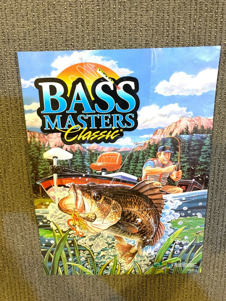 Bass Masters Classic Instruction Manual & Poster Insert Only Super Nintendo SNES