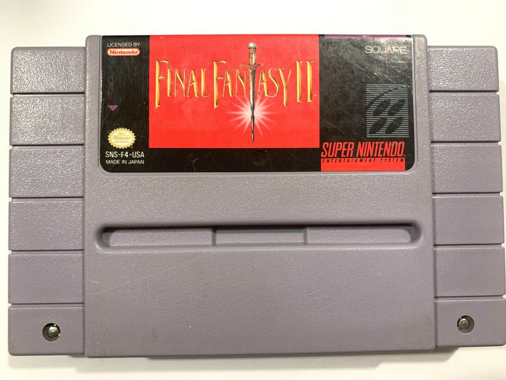 Final Fantasy II 2 SUPER NINTENDO SNES Game Tested + Working & Authentic!