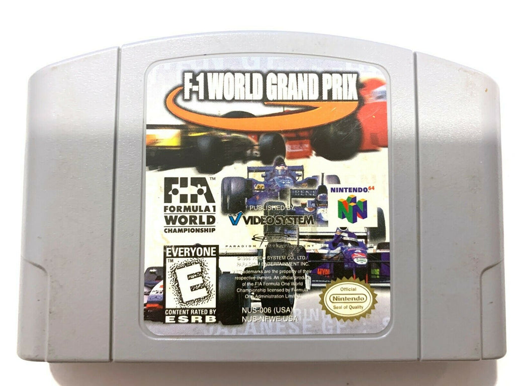 F-1 World Grand Prix - Nintendo 64 N64 Game Tested + Working & Authentic!