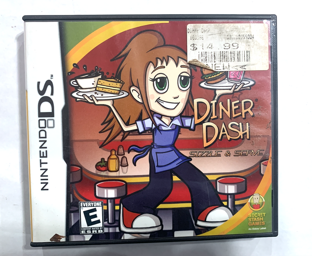 Diner Dash: Sizzle & Serve (Nintendo DS, 2007) Complete Tested ++ AUTHENTIC!