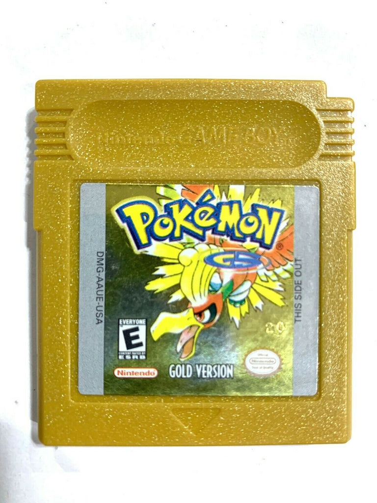 AUTHENTIC Pokemon Gold Version Nintendo Game Boy Color w/ New Save Battery!