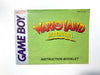 Wario Land: Super Mario Land 3 Instruction Manual Booklet Only!