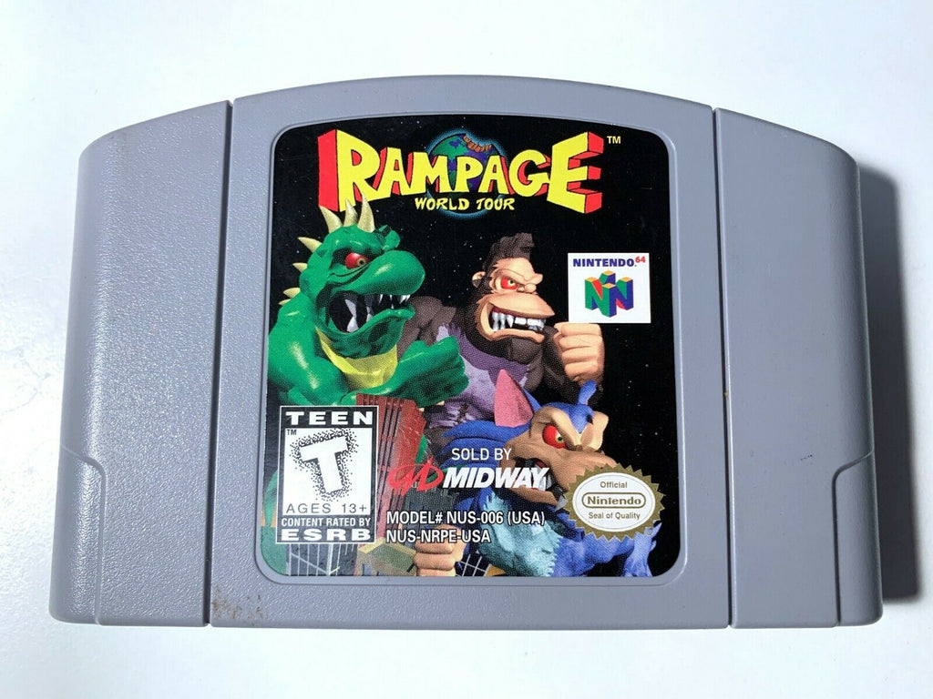 Rampage World Tour NINTENDO 64 N64 Game