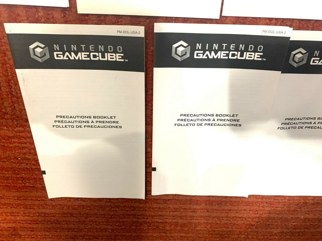 Nintendo Gamecube Precautions Booklet Manual Lot of 7 OEM Original Authentic!