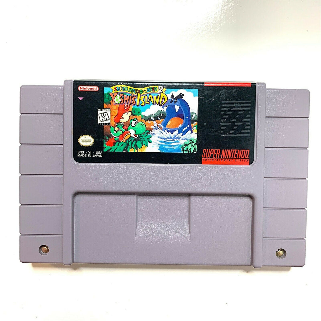 Super Mario World 2 Yoshi's Island - SNES Nintendo Game Tested & Authentic!