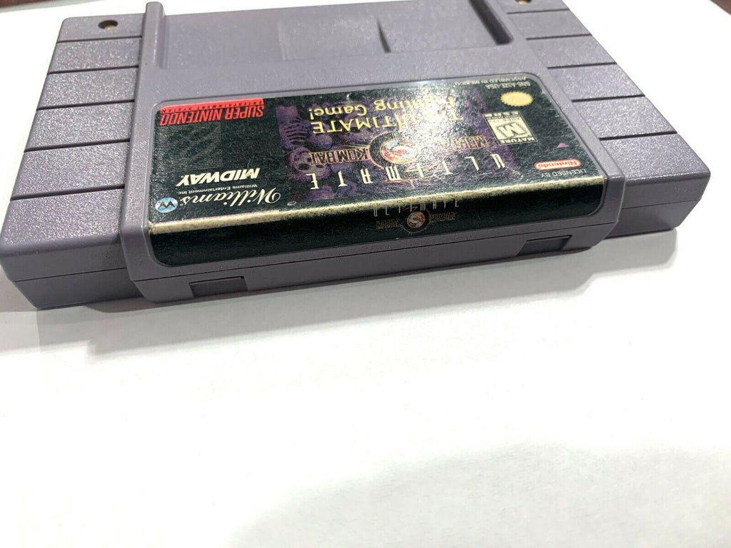 **Ultimate Mortal Kombat 3 SUPER NINTENDO SNES GAME Tested + Working & Authentic