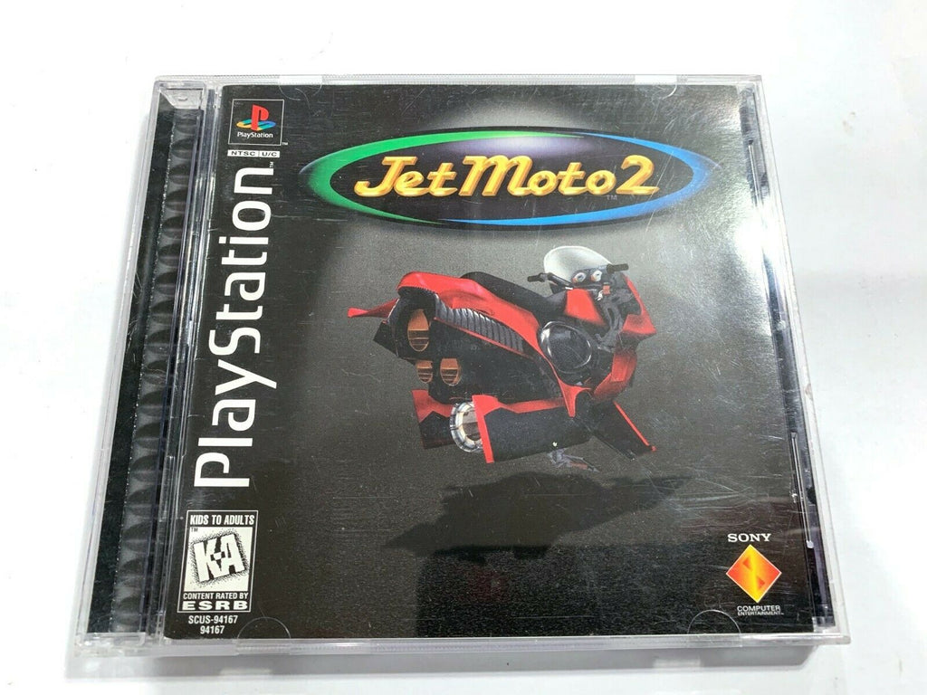 Jet Moto 2 SONY PLAYSTATION 1 PS1 Game COMPLETE CIB Tested + Working