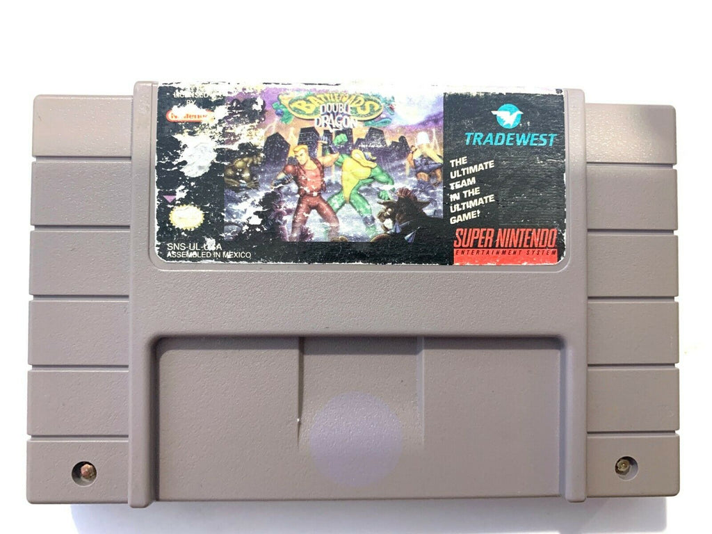 Battletoads & Double Dragon The Ultimate Team SUPER NINTENDO SNES GAME Tested!