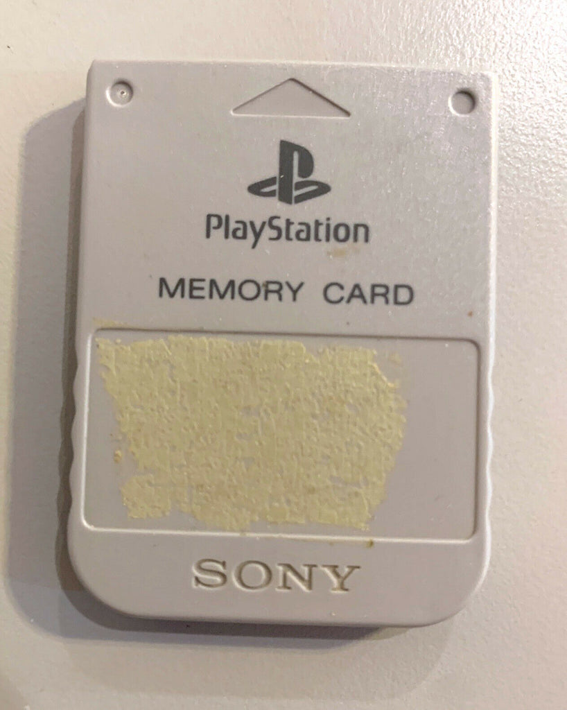 Official OEM Sony Playstation 1 PS1 PSOne Memory Card 1MB SCPH-1020 Gray