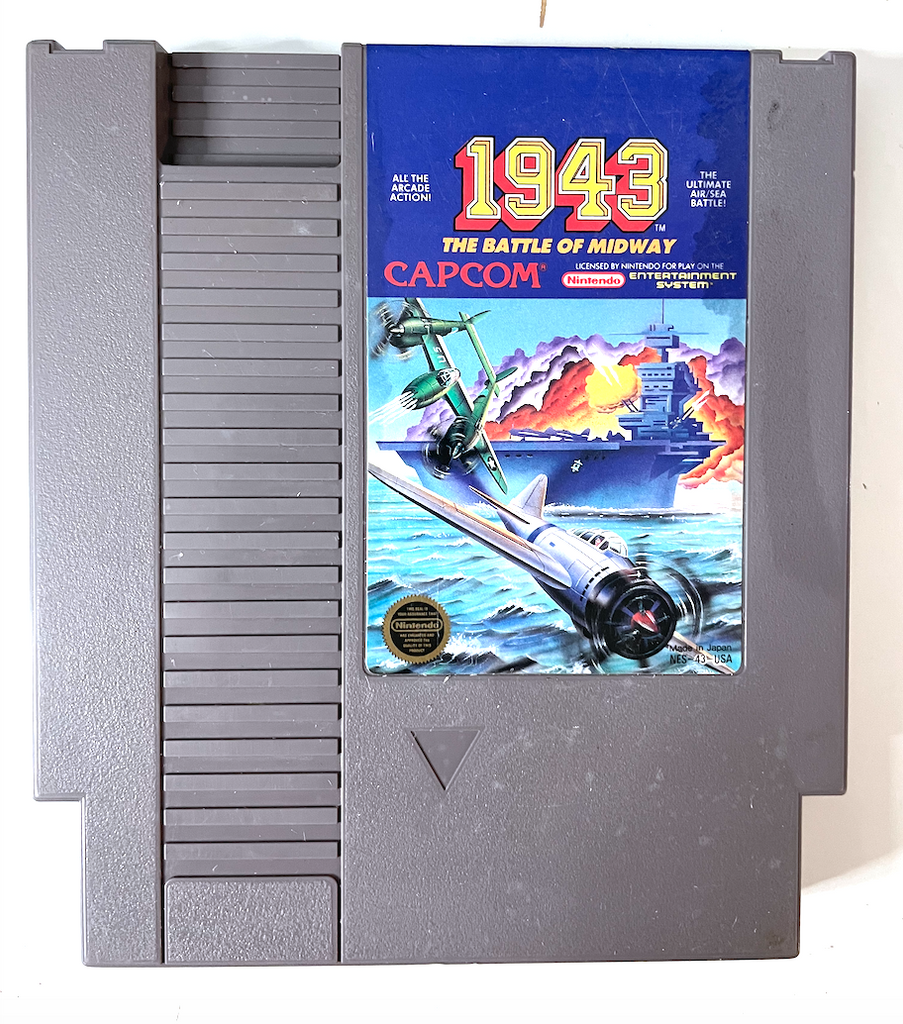 1943 The Battle Of Midway Original Nintendo NES Authentic Game Tested & Working!