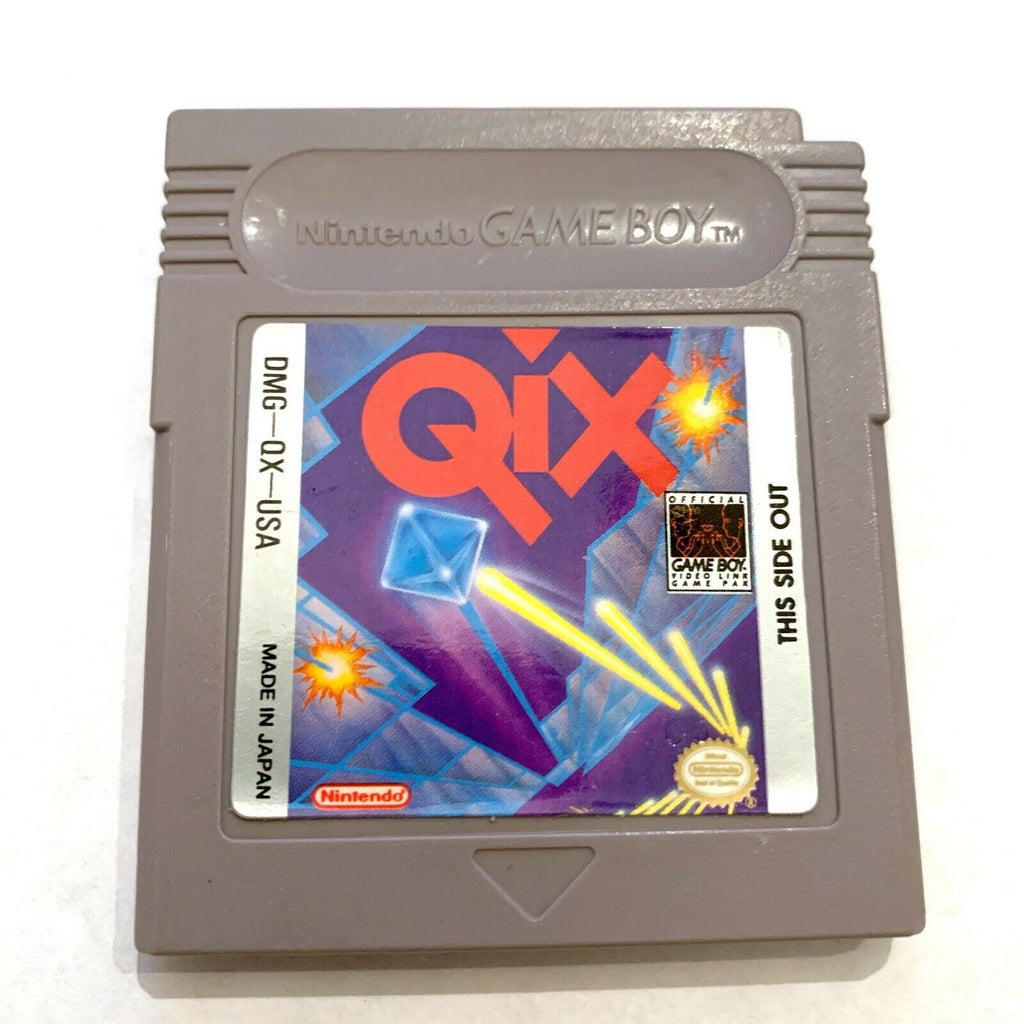 Qix Original Nintendo Game Boy Game - Tested - Working - Authentic!