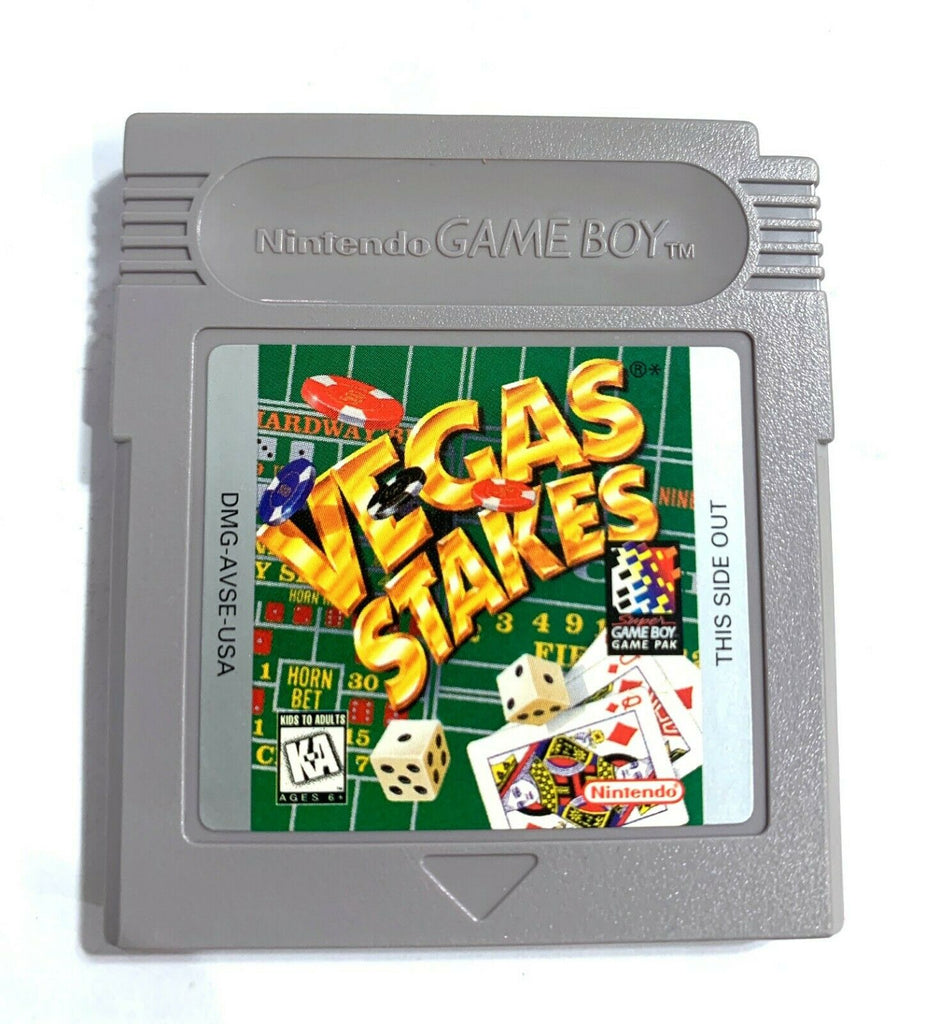 Vegas Stakes Original Nintendo Game Boy Tested + Working & Authentic!