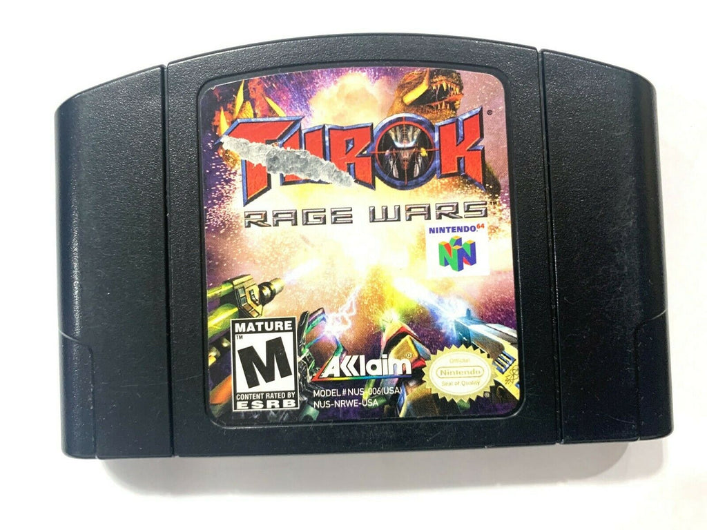 Turok Rage Wars NINTENDO 64 N64 Game Tested + Working & Authentic!