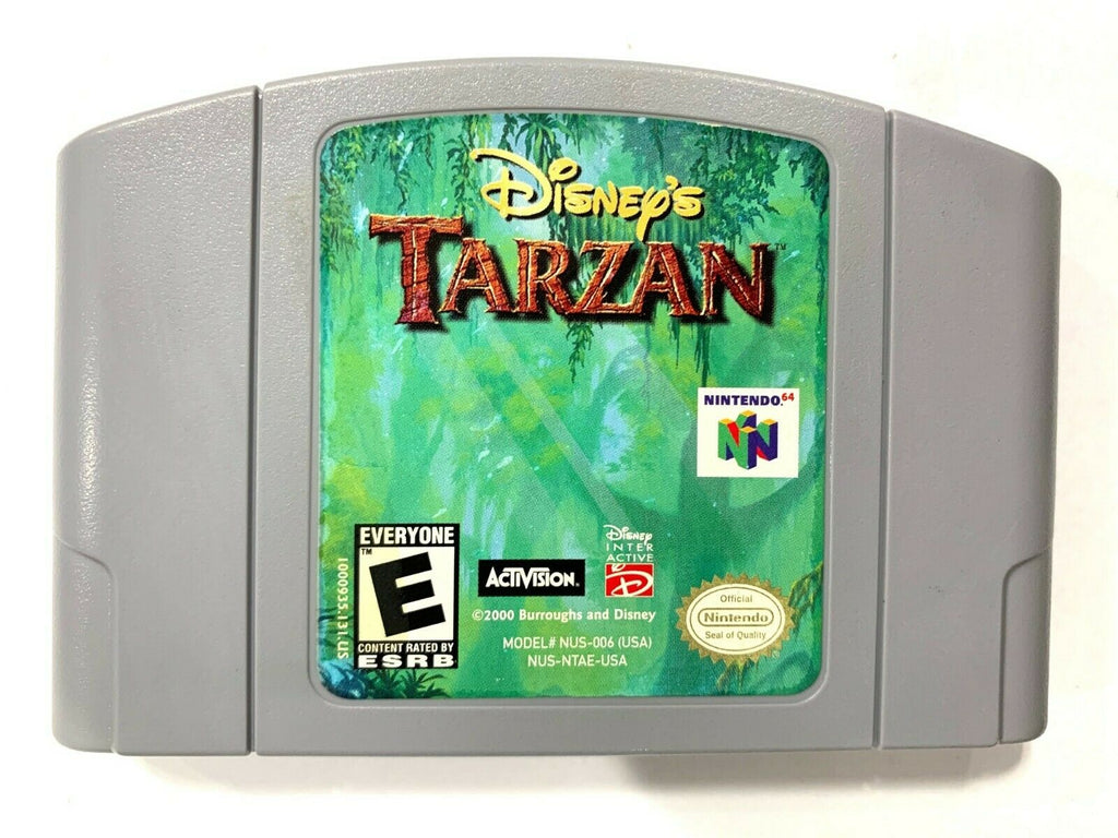 Tarzan Nintendo 64 N64 Game Tested + WORKING & Authentic!