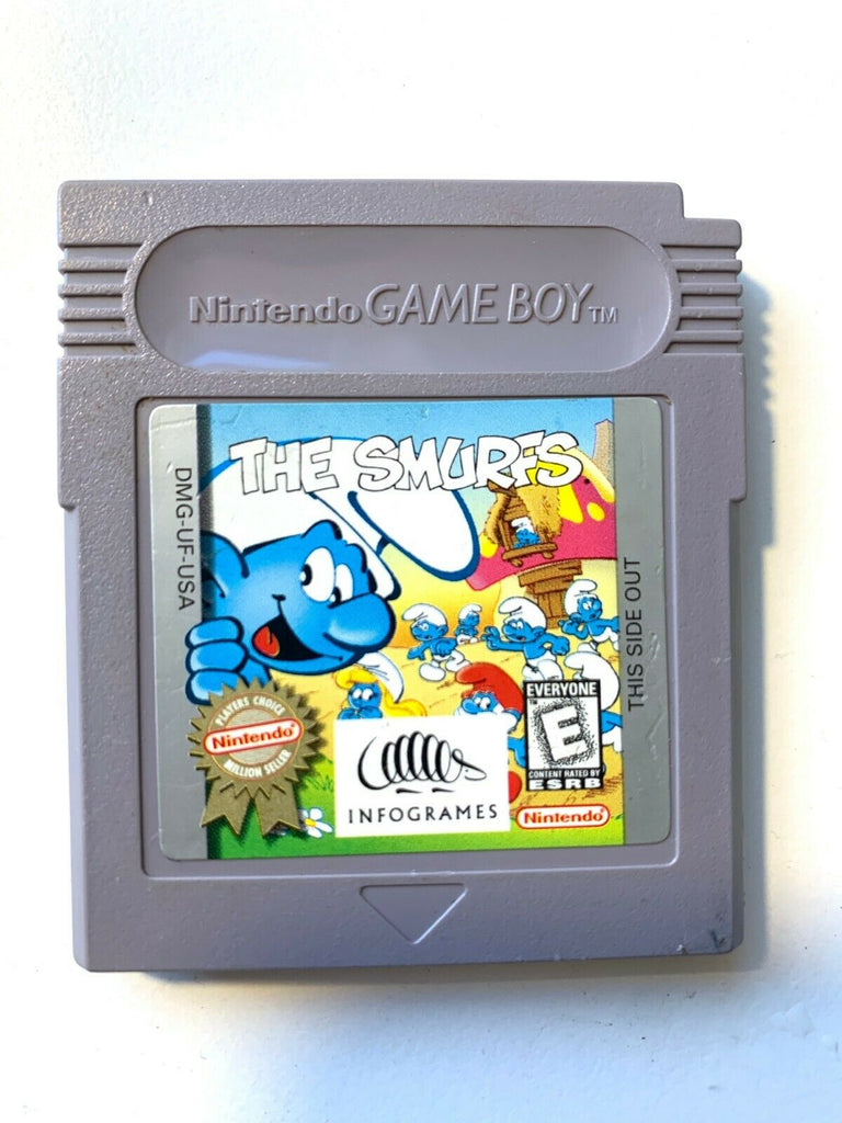 The Smurfs ORIGINAL NINTENDO GAMEBOY GAME Tested + Working & AUTHENTIC!