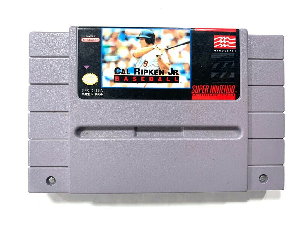 Cal Ripken Jr Baseball SUPER NINTENDO SNES Game Tested + Working!