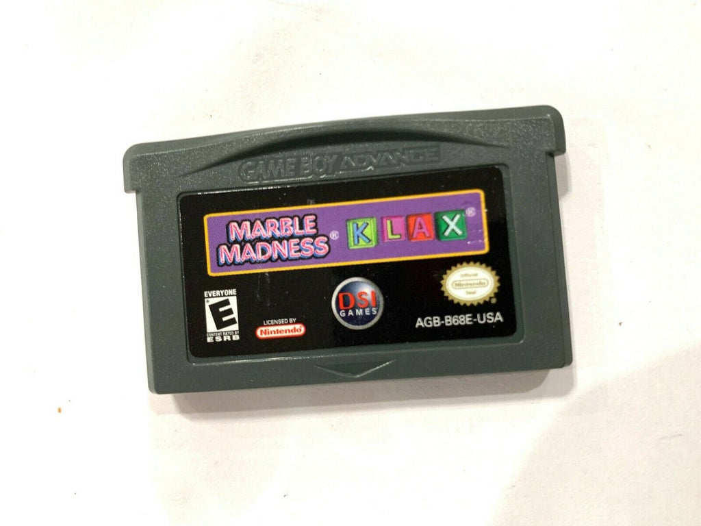 Marble Madness / Klax Nintendo Game Boy Advance GBA Tested + Working